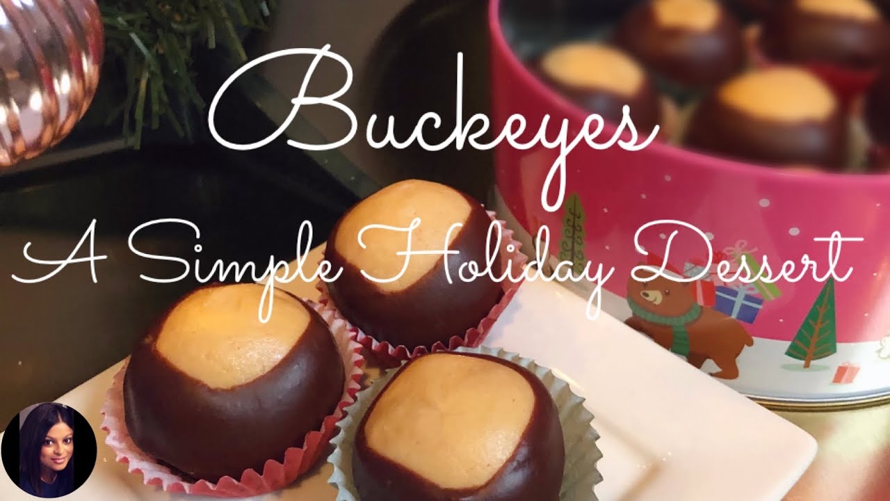 Holiday Buckeyes! Easy No-Bake Peanut Butter Fudge Dessert