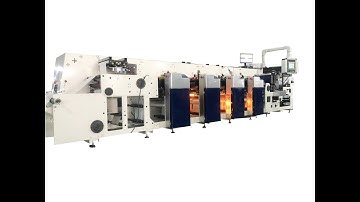 PLC Servo Driven High Precision Label Sticker Unit Type Flexo Printing Machine
