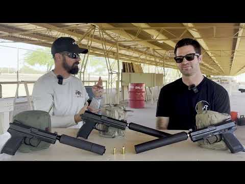 Which Sounds Better Suppressed 45 ACP Or 9mm Revealed, HUXWRX 45M Tested Against Top Tier 9mm can