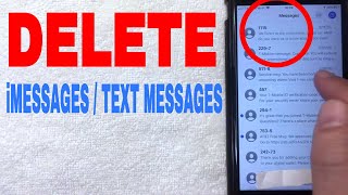 ✅  How To Delete iMessages And Text Messages On iPhone 🔴