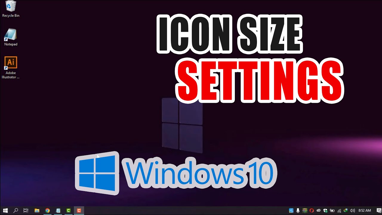 How To Make Icons Bigger On Windows 10 YouTube