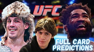 UFC Fight Night Allen vs. Curtis 2 Full Card Predictions!