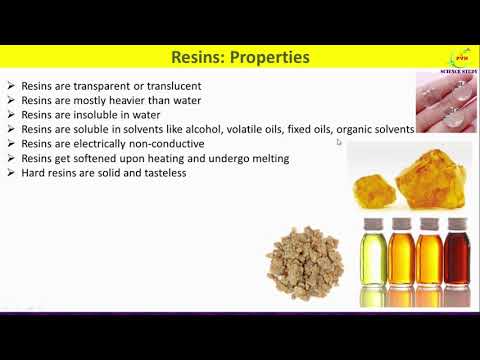 Resins Types, Sources, Properties and