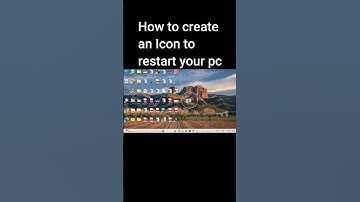 How to Create a RESTART ICON on Your Desktop😱 #shorts #shortcuts #restart #icon