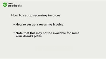 How to set up recurring invoices