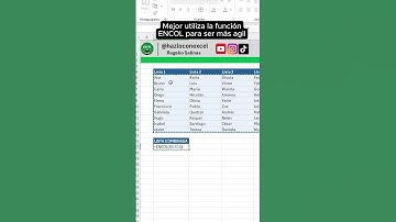Domina la Función ENCOL en Excel para Combinar Datos