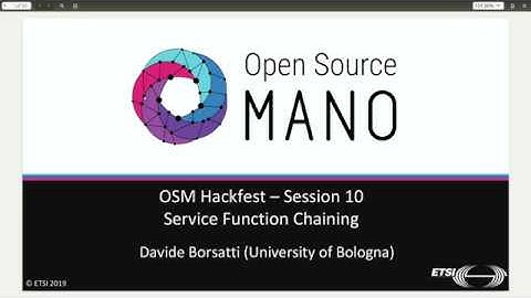 8th OSM Hackfest -  Service Function Chaining (SFC)