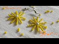 How to make star 🌟 earing/brick stitch earing / beading earing