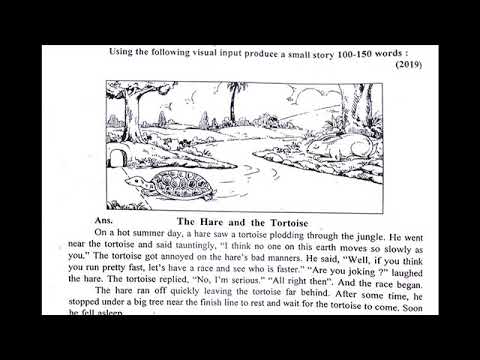 English Grammar 4 Visual Input Story Of The Hare And The Tortoise Explanation By Gyanjyotieducation Youtube