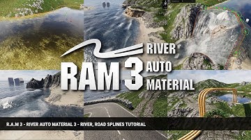UPBGE - R.A.M3 River Auto Material 3 River and Roads Spline #unity3d #assets #tutorial #Idea #upbge