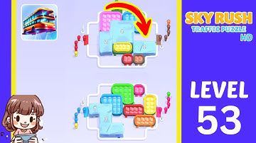 Sky Rush Traffic Puzzle Level 53 Solution Walkthrough