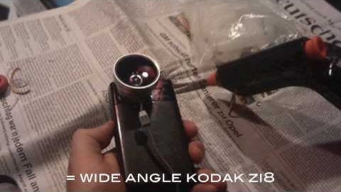 Kodak zi8 wide angle extender camera mod