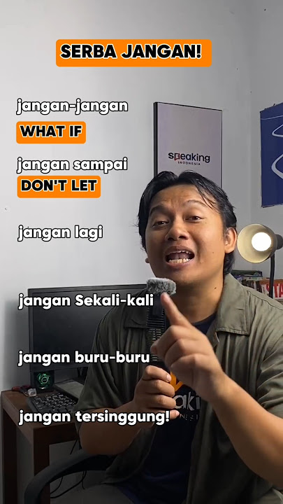 🗣️SERBA JANGAN❌ #belajarkosakatabahasainggris #belajarbahasainggris #bahasainggris