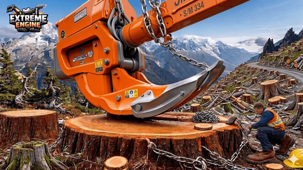 Extreme Dangerous Fastest Big Chainsaw Cutting Tree Machines | Biggest ...