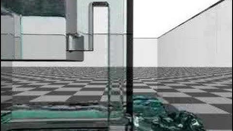 Blender 3D Fluid Simulation: Siphon Test