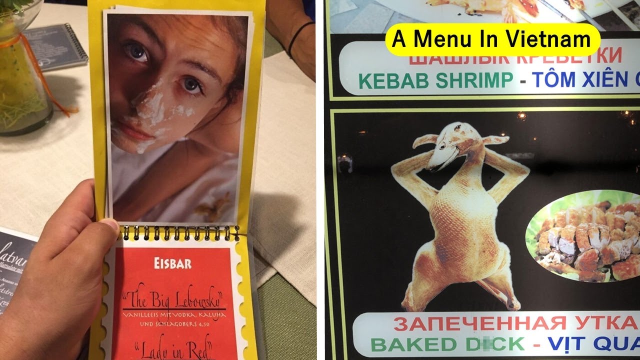 Menu Fails That Will Make You Surprised And Laughed - YouTube
