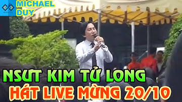 NSƯT KIM TỬ LONG Hát Live Cải Lương Tặng Học Sinh Ngày Phụ Nữ Việt Nam 20/10 | Michael Duy Vlog