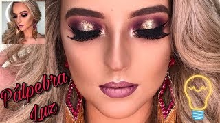 PALPEBRA LUZ COM GLITTER - MAQUIANDO CLIENTE