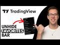 How To Show Hidden Favourite Drawing Toolbar In Tradingview (Step By Step)