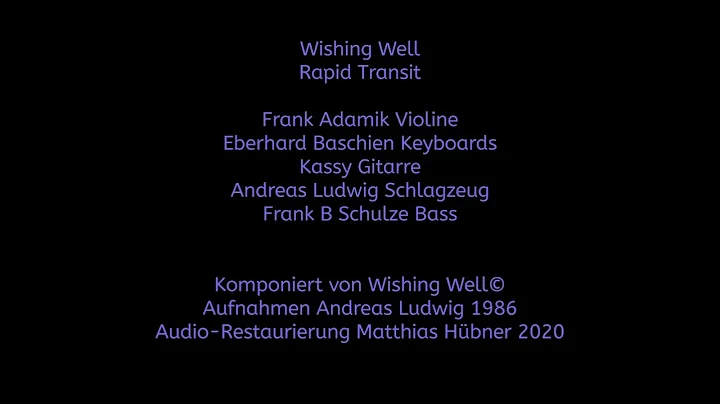 Wishing Well - Rapid Transit