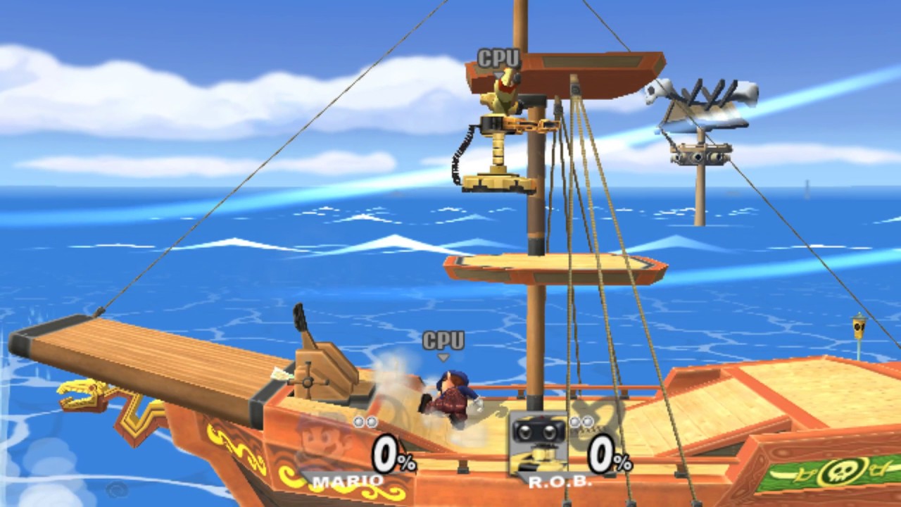 Super Smash Bros Brawl: Blue Mario VS Bumble Bee Rob