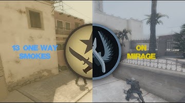 15 ONE WAY SMOKES ON MIRAGE YOU MUST KNOW - CS:GO