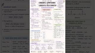 carboxylic acid recap ✨✅#studynotes #shortnotes