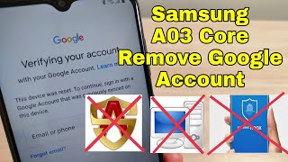 New Method Samsung A03 Core Sm-A032F, Remove Google Account, Bypass Frp. Without Pc.