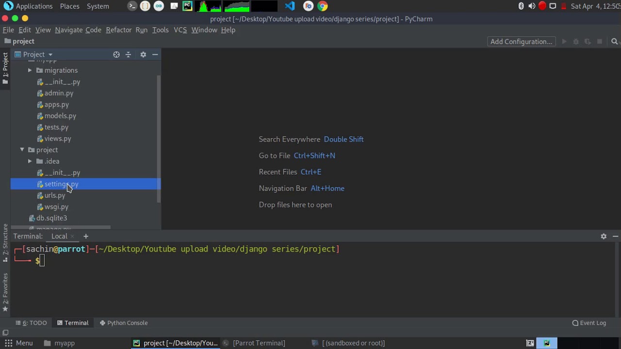 Django how to create hello world in django app (2 video) - YouTube