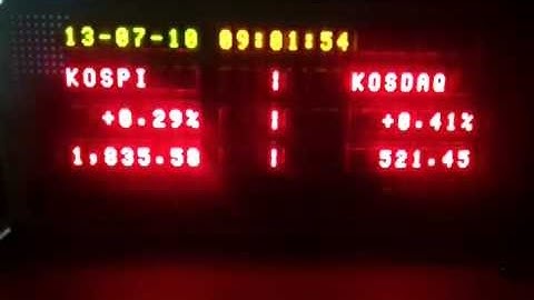 DIY Stock LED Sign Board (Using ATtiny2313 and Agilent HDSP-2534)