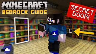 TOP SECRET! Hidden Chiseled Bookshelf Door! EASY to Build! | Minecraft Bedrock Guide 1.20 by BluJay | Minecraft 22,316 views 8 months ago 18 minutes