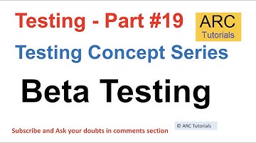Beta Testing Tutorial | Testing concepts in software testing | Testing concepts interview