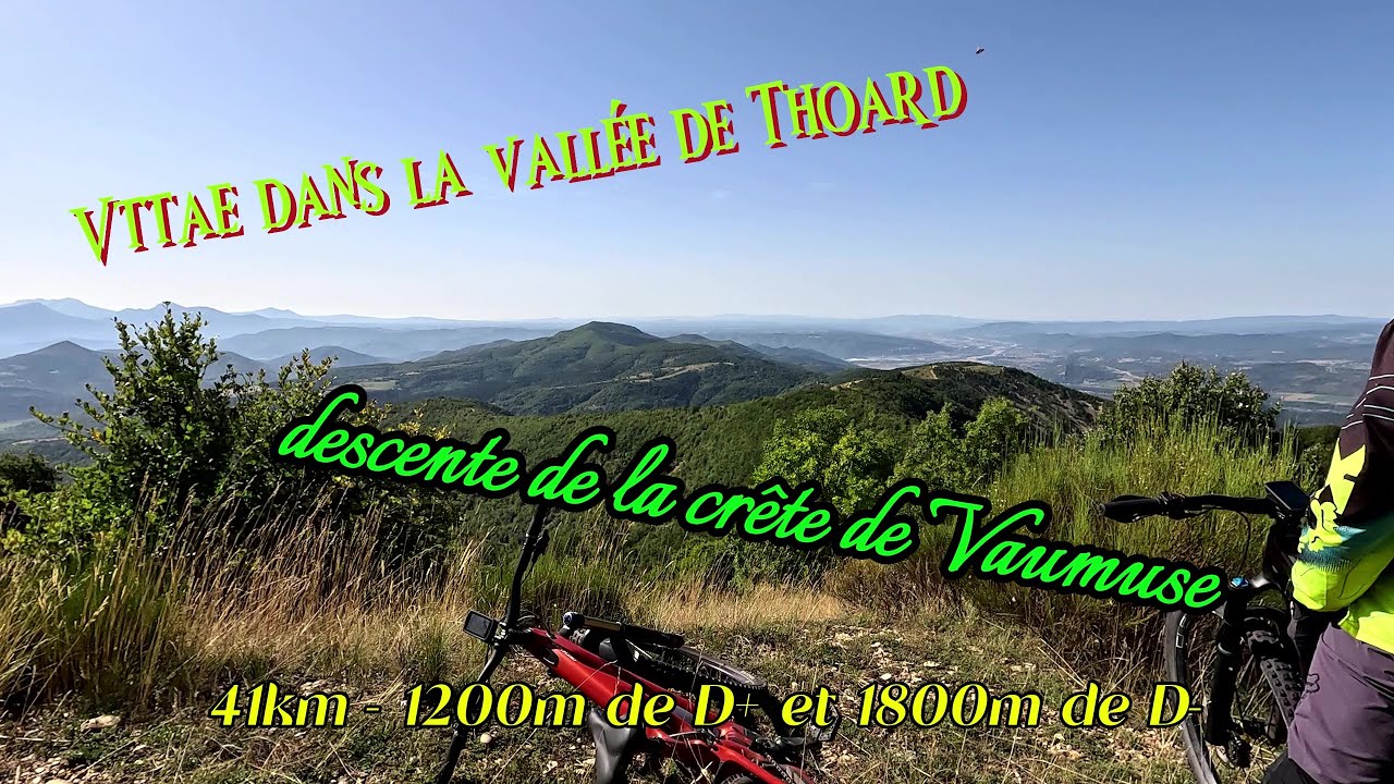 Descente de la crête de Vaumuse depuis Mélan jusqu'au Mallemoisson