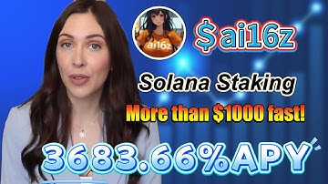 Passive Income ai16z Token – Stake in ai16z Solana for 3683.66% APY