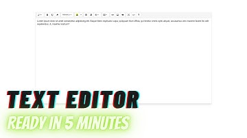 how to create text editor in html ||wysiwyg  Rich Text editor in 5 minutes
