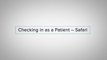 Checking in as a Patient using Safari | Doxy.me