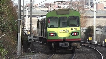 8300 Class Dart Train number 8313 - Howth Junction Station, Dublin