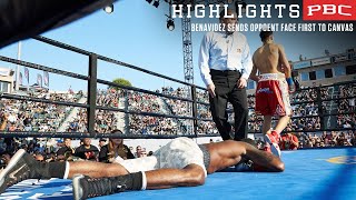 David Benavidez KOs opponent sending him face first to the canvas screenshot 4