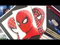 Drawing All 3 Spider Man! | Timelapse **NO SPOILERS**