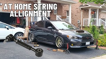 Subaru STi SPC Rear Toe Arms & String Alignment!