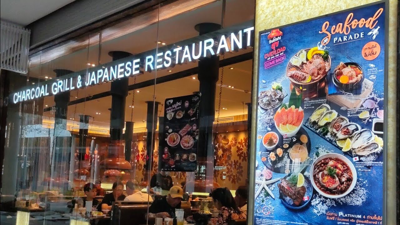 CHARCOAL GRILL & JAPANESE RESTAURANT MEGA BANGNA BANGKOK YouTube
