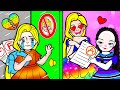 [🌈paper diy🌈] Poor Rapunzel vs Rich Mother and Naughty Daughter Family | Rapunzel Compilation 놀이 종이