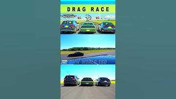 BMW M340i Tuned VS Dodge Challenger WideBody HellCat VS Jeep Grand Cherokee Trackhawk #shorts