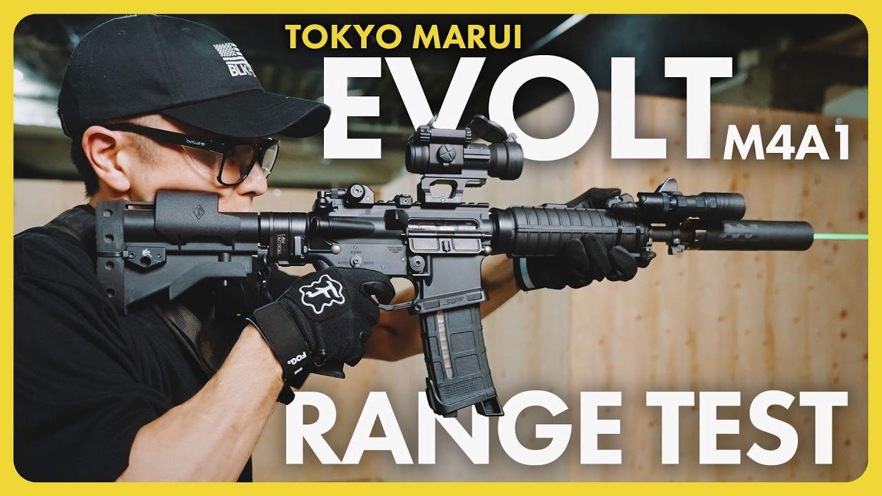 Tokyo Marui EVOLT M4A1 | Range Test & Review【BLKFOX x PASSiVE