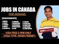 jobs in Canada for indian 2022