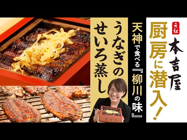 天神で食べる柳川の味！本吉屋の鰻のせいろ蒸しができるまで - YouTube
