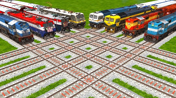 8️⃣ INDIAN TRAINS PASSING ON BUMPY FORKED RAILROAD | Railworks 3 | Train Simulator 2024 @NTG