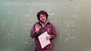 Electrostática (PROBLEMA Ley de Coulomb) | Biofísica CBC | Física En Segundos (por Aníbal)
