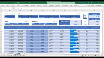 Créer un tableau commercial #1 - Tuto Excel