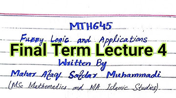 MTH645 Final Term Short Lecture 4 ~ mth645 final term short notes
